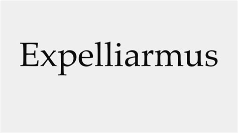 expelliarmus pronunciation